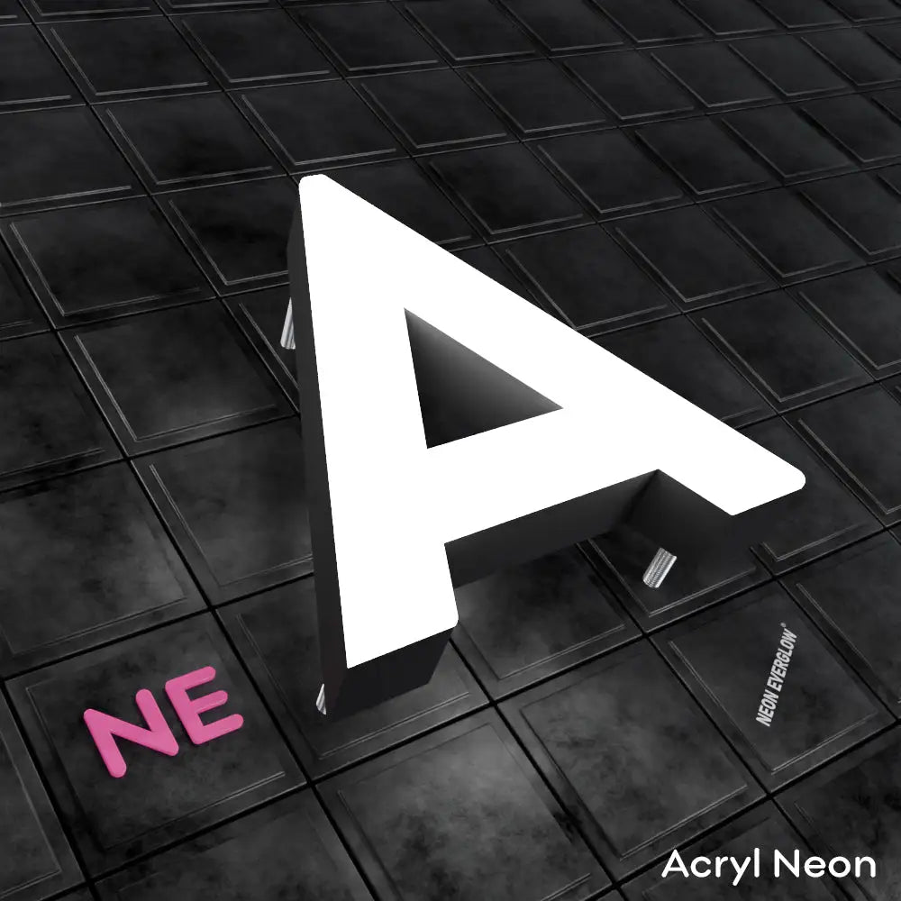 NP1 lwed block acrylic letters