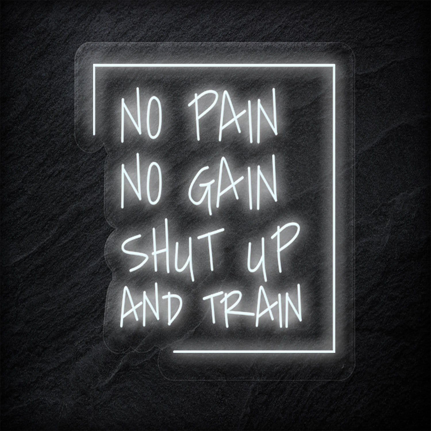 "No Pain No Gain " LED Neonschild Sign - NEONEVERGLOW