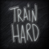 "Train Hard" LED Neon Sign Schriftzug - NEONEVERGLOW