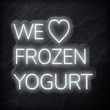 "We Love Frozen Yogurt" LED Neonschild Sign - NEONEVERGLOW