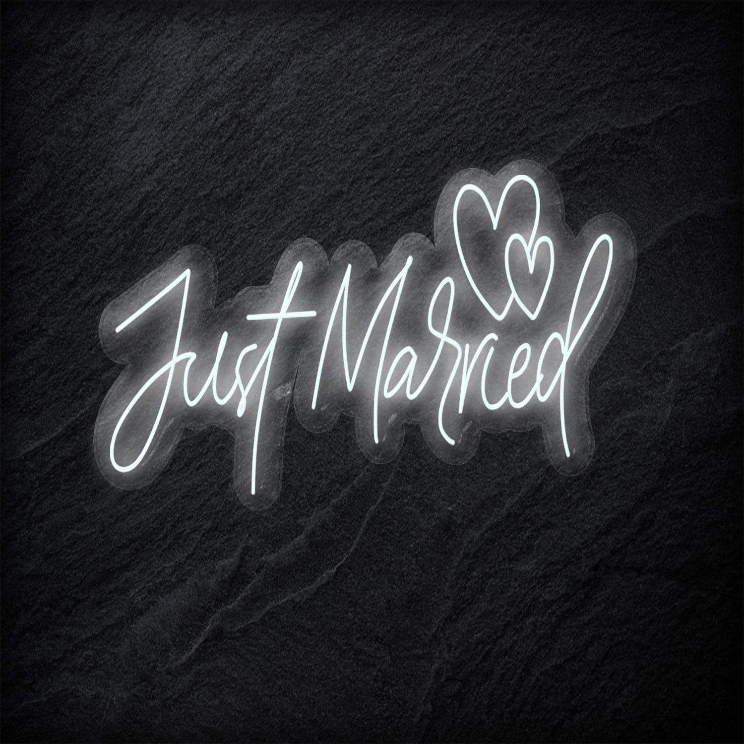 "Just Married" LED Neonschild - NEONEVERGLOW