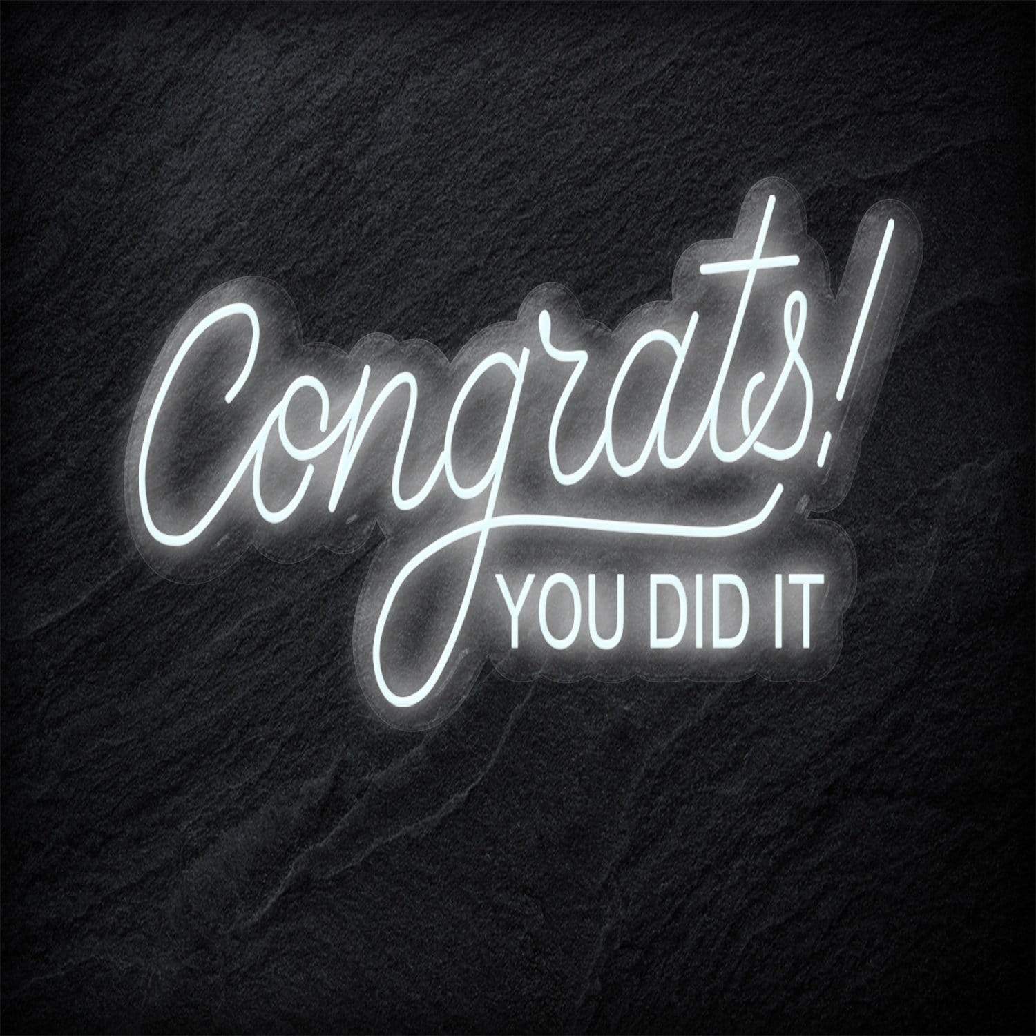 "Congrats" LED Neon Schriftzug - NEONEVERGLOW