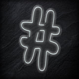 "#Hashtag" LED Neonschild - NEONEVERGLOW