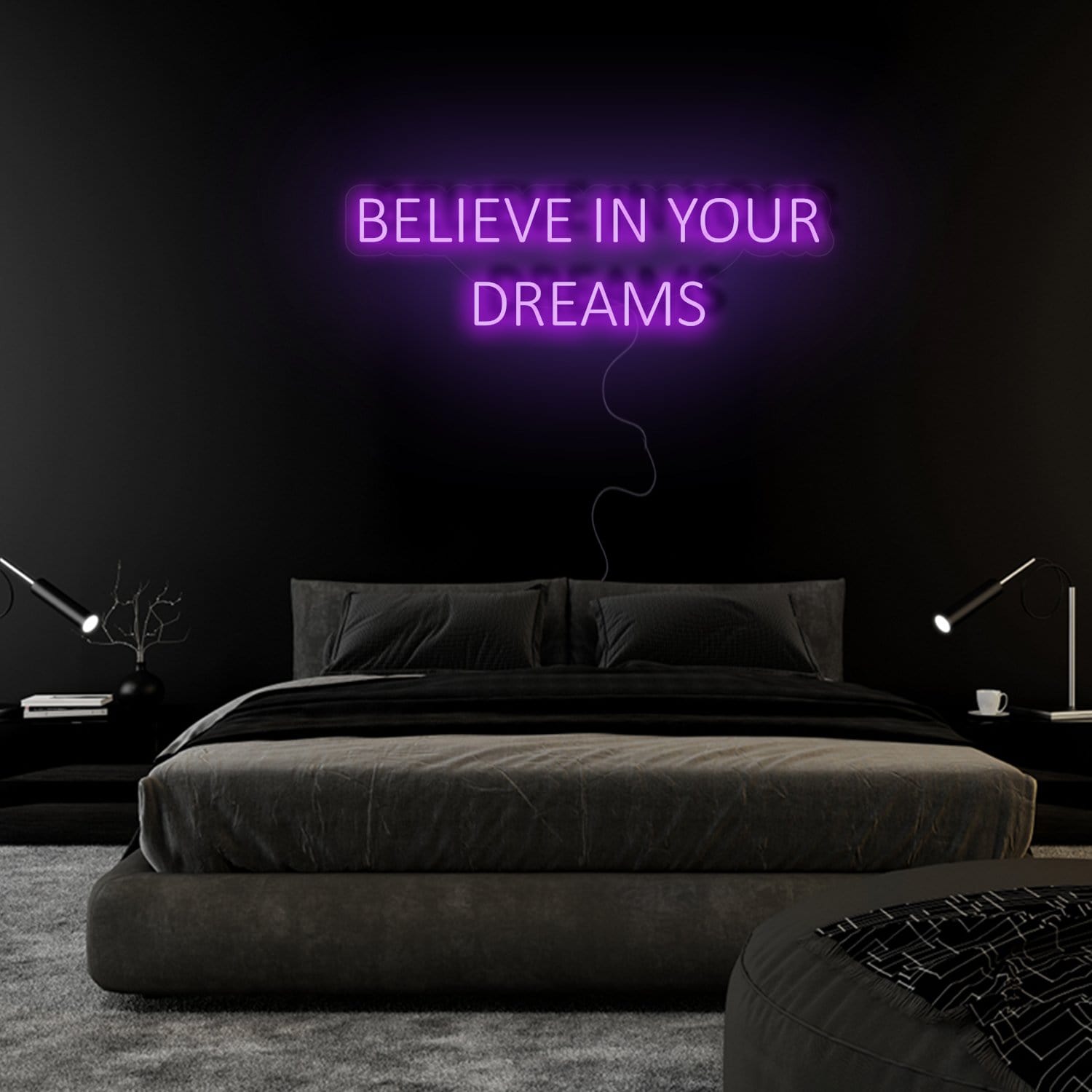 "Believe In Your Dreams" LED Neon Sign Schriftzug - NEONEVERGLOW