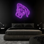 "Bulldogge" LED Neonschild Sign - NEONEVERGLOW