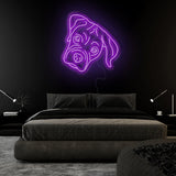 "Bulldogge" LED Neonschild Sign - NEONEVERGLOW