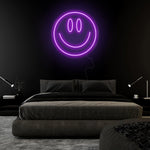 "Smile Lächeln" LED Neonschild Sign Schriftzug - NEONEVERGLOW