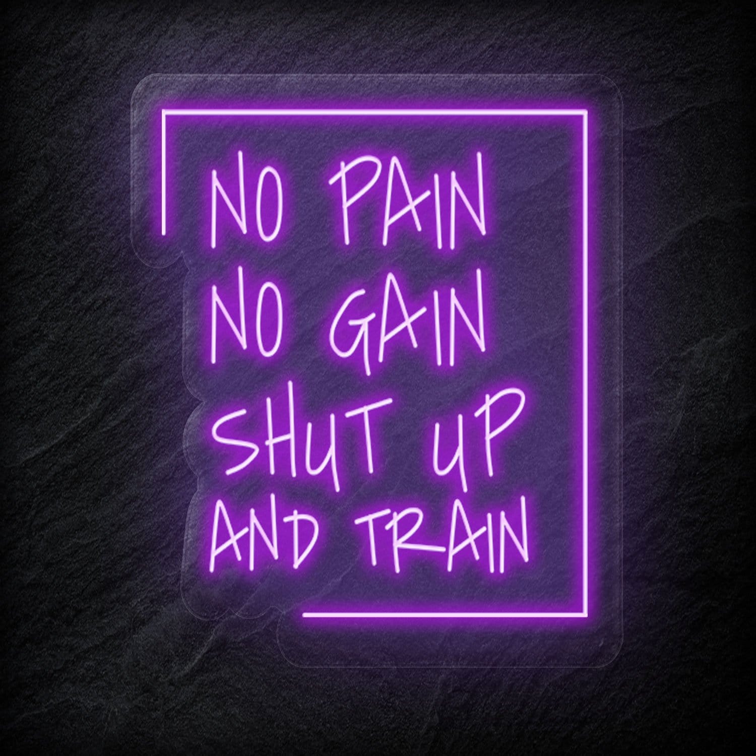 "No Pain No Gain " LED Neonschild Sign - NEONEVERGLOW