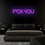 "F*ck You" LED Neonschild Sign Schriftzug - NEONEVERGLOW
