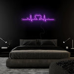 "Herz Puls" LED Neonschild Sign - NEONEVERGLOW