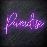 "Paradise"  LED Neon Schriftzug Sign - NEONEVERGLOW
