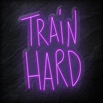 "Train Hard" LED Neon Sign Schriftzug - NEONEVERGLOW