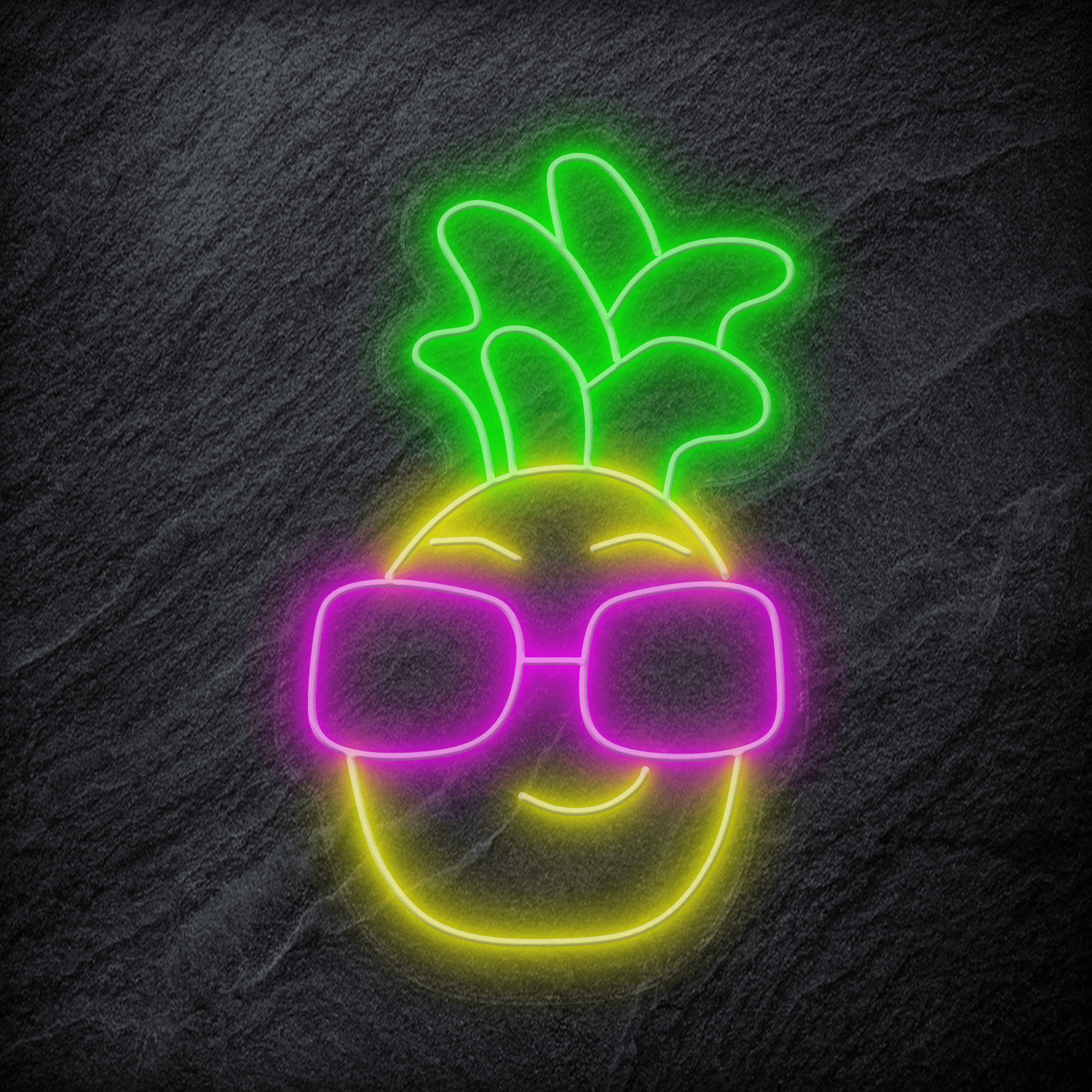 "Ananas Beach" LED Neonschild - NEONEVERGLOW