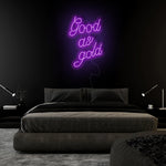 "Good as Gold" LED Neon Sign Schriftzug - NEONEVERGLOW