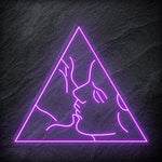 "Kiss" LED Neonschild Schriftzug - NEONEVERGLOW