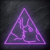 "Kiss" LED Neonschild Schriftzug - NEONEVERGLOW