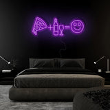 "Pizza Party Smile" LED Neonschild Sign Schriftzug - NEONEVERGLOW