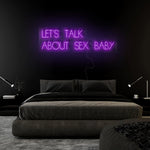 "Let´s Talk" LED Neon Sign Schriftzug - NEONEVERGLOW
