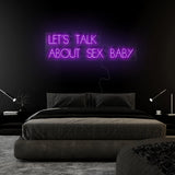 "Let´s Talk" LED Neon Sign Schriftzug - NEONEVERGLOW