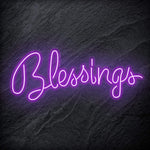 "Blessings" LED Neon Sign Schriftzug - NEONEVERGLOW