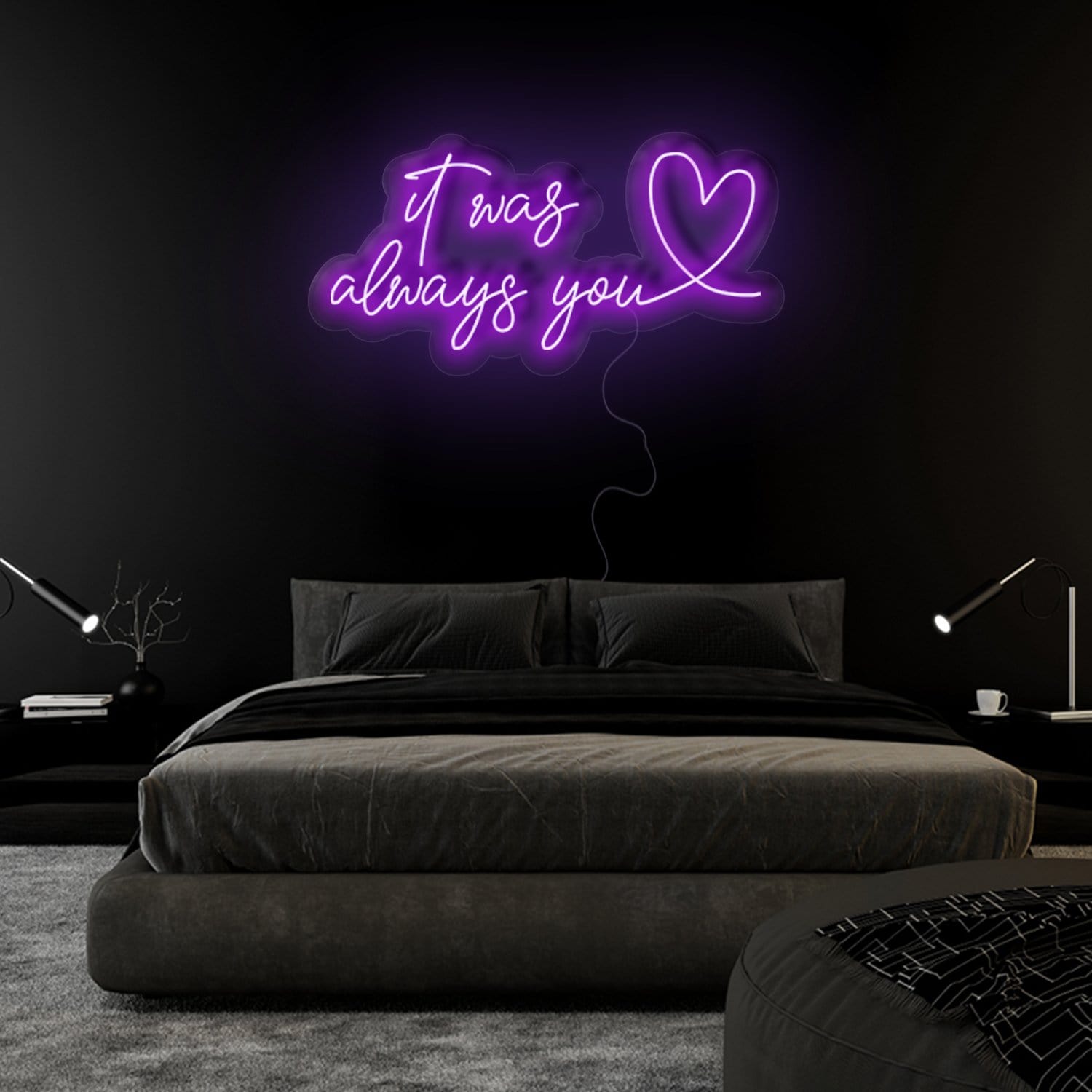 "It Was Always You" LED Neonschild Sign Schriftzug - NEONEVERGLOW