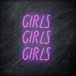 "GirlsGirlsGirls" LED Neonschild - NEONEVERGLOW