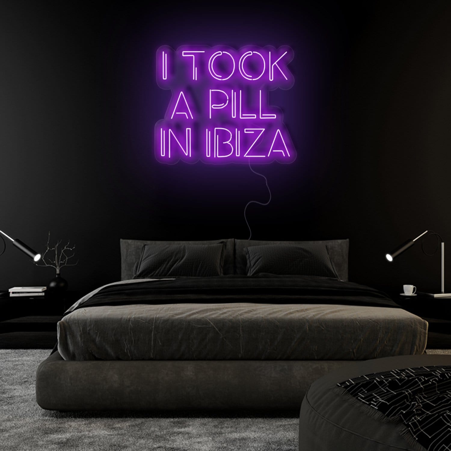 "I Took A Pill In Ibiza" LED Neon Sign Schriftzug - NEONEVERGLOW