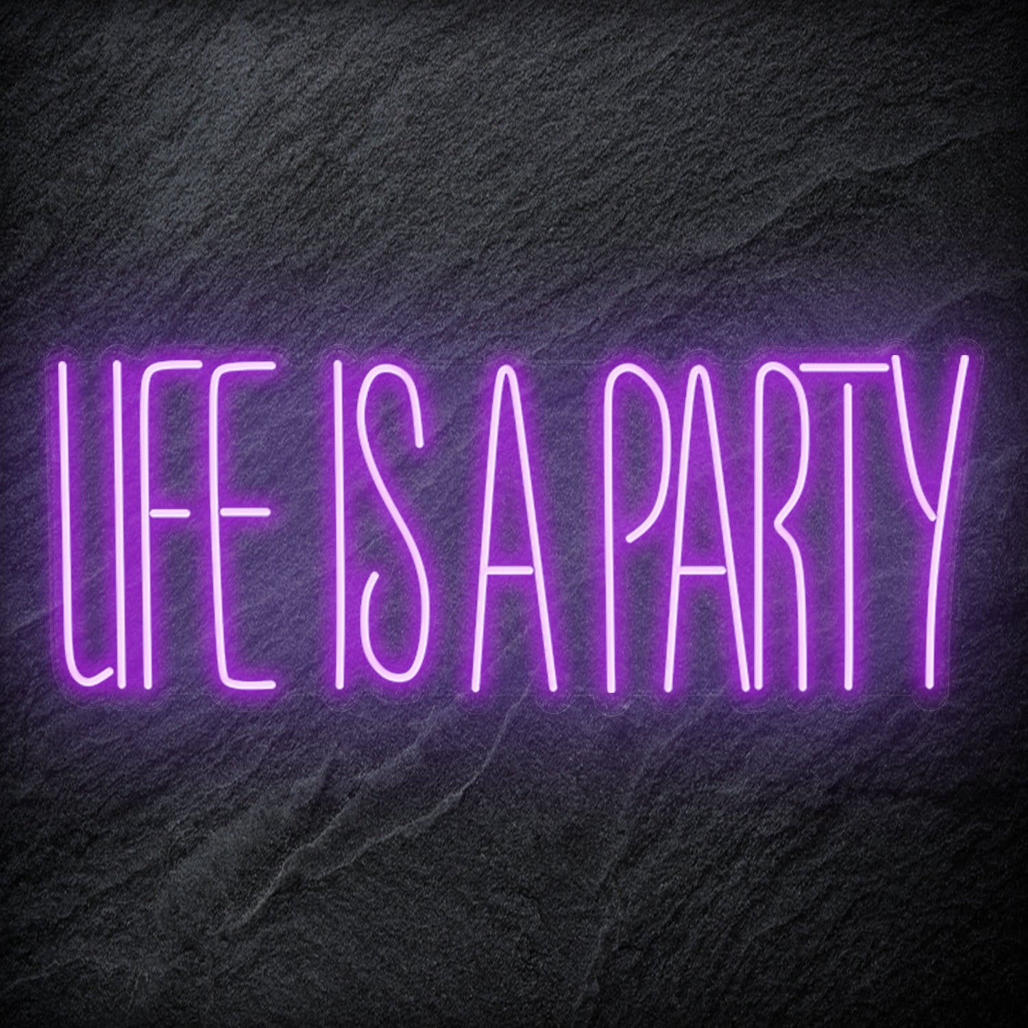 " Life Is a Party " LED Neon Schriftzug - NEONEVERGLOW
