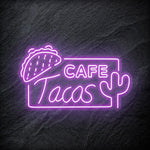 "Cafe Tacos" LED Neonschild - NEONEVERGLOW