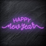 "Happy New Year" LED Neonschild - NEONEVERGLOW
