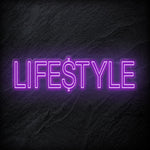 "Lifestyle" LED Neon Sign Schriftzug - NEONEVERGLOW