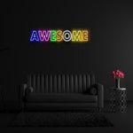 "Awesome" LED Neonschild Schriftzug Sign - NEONEVERGLOW