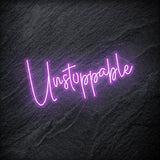 "Unstoppable" LED Neon Schriftzug - NEONEVERGLOW