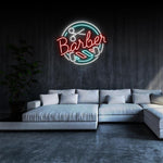 " Barber Friseur Salon " LED Neonschild Sign Schrifzug - NEONEVERGLOW