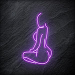 "Girl Frau" LED Neonschild - NEONEVERGLOW