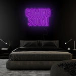 "Coming Soon" LED Neon Sign Schriftzug - NEONEVERGLOW