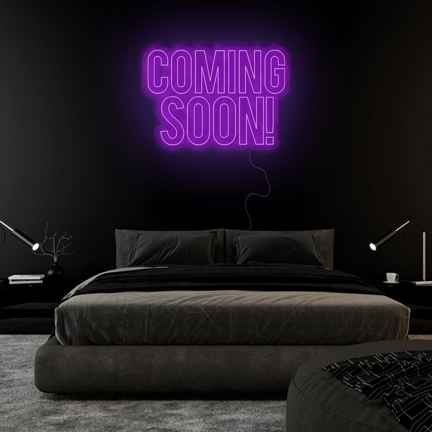 "Coming Soon" LED Neon Sign Schriftzug - NEONEVERGLOW