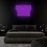 "Coming Soon" LED Neon Sign Schriftzug - NEONEVERGLOW