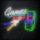 "Games Room" LED Neonschild - NEONEVERGLOW