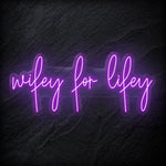 "Wifey for Lifey" LED Neon Schriftzug - NEONEVERGLOW