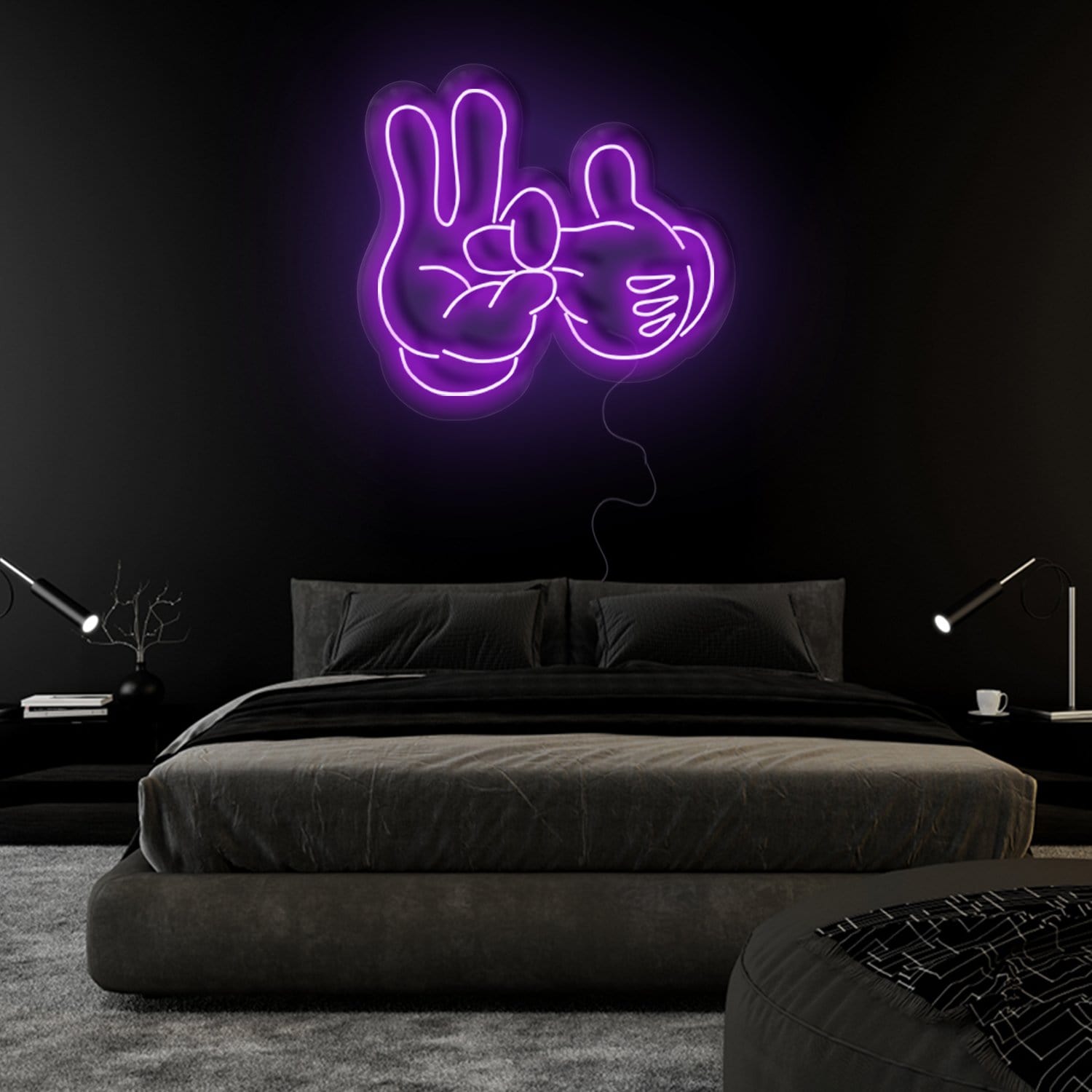 "2 Hände " LED Neonschild Sign - NEONEVERGLOW