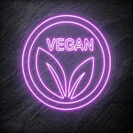 " Vegan" LED Neonschild - NEONEVERGLOW
