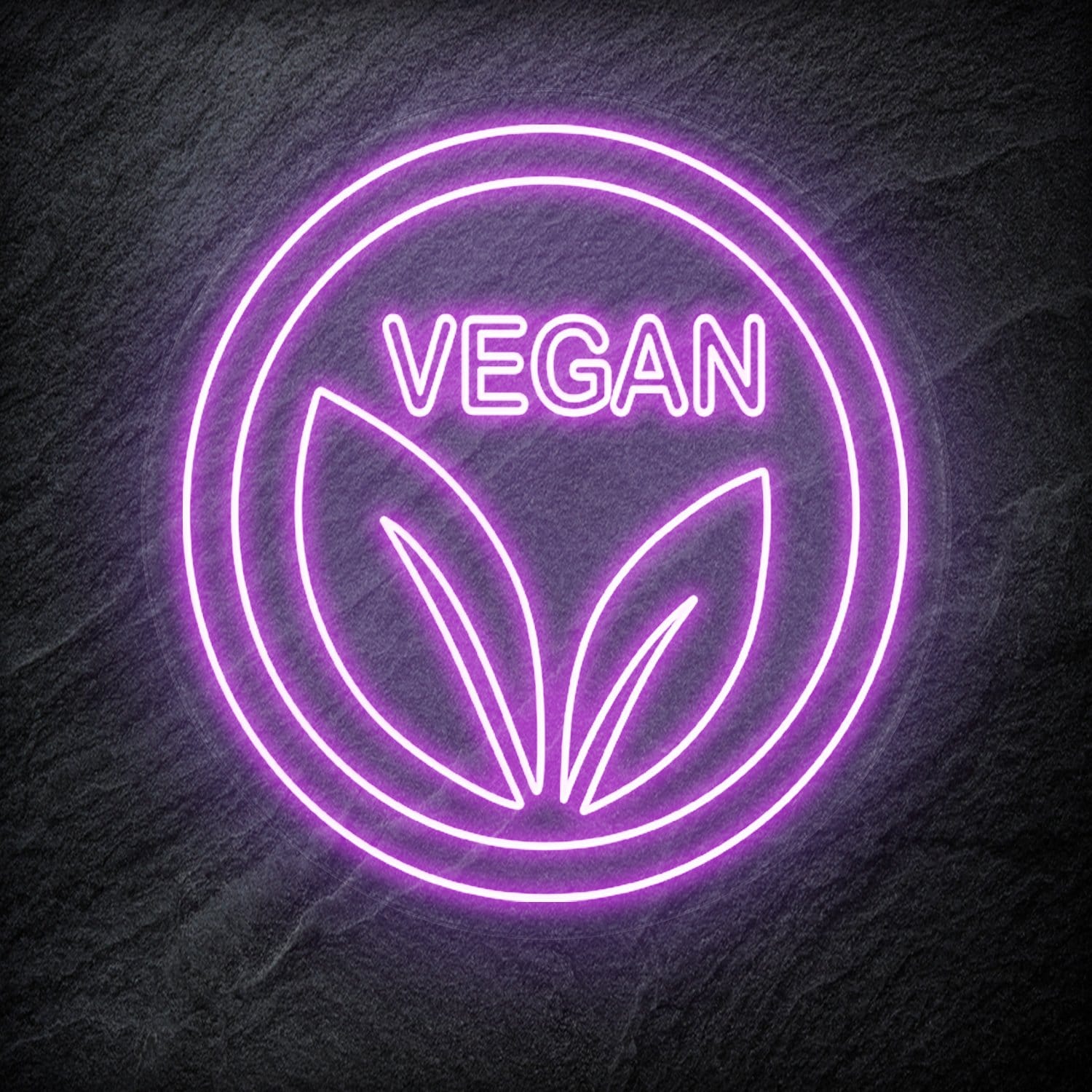 " Vegan" LED Neonschild - NEONEVERGLOW