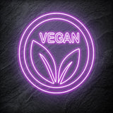 " Vegan" LED Neonschild - NEONEVERGLOW