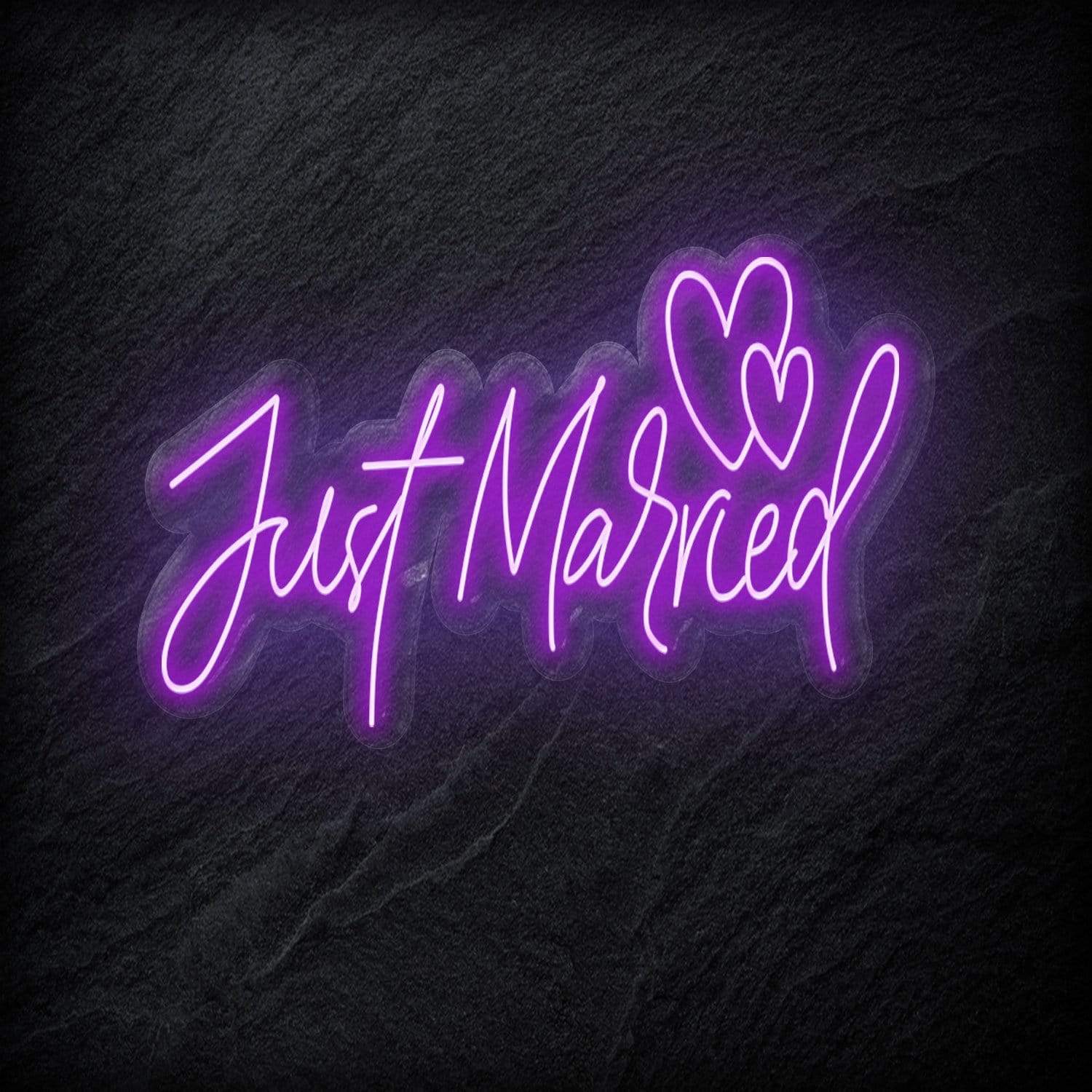 "Just Married" LED Neonschild - NEONEVERGLOW