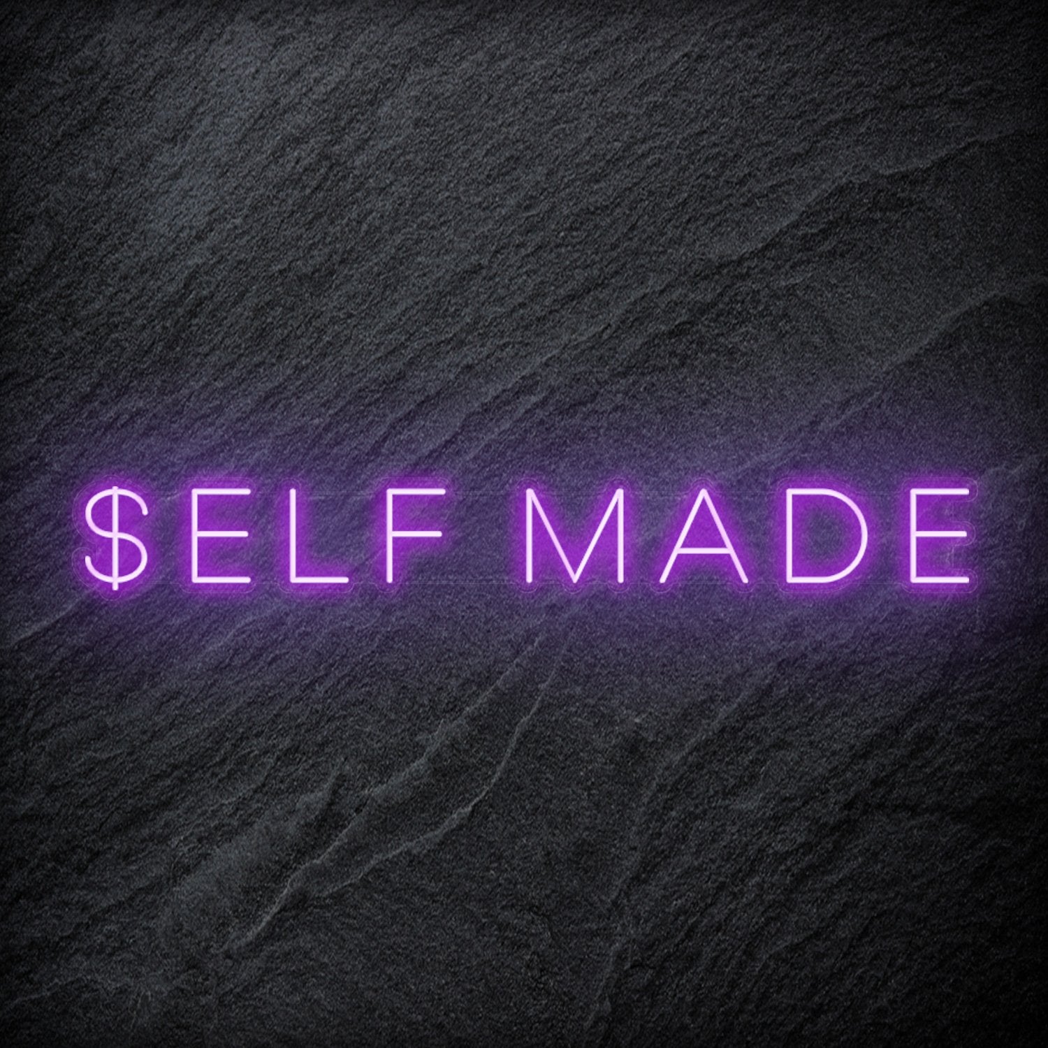 "Self Made" LED Neon Schriftzug Sign - NEONEVERGLOW