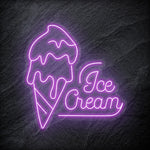 " Ice Cream Eis" LED Neonschild - NEONEVERGLOW