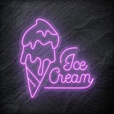 " Ice Cream Eis" LED Neonschild - NEONEVERGLOW