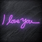 "I Love You" LED Neon Schriftzug Sign - NEONEVERGLOW