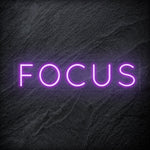 " Focus " LED Neon Sign Schriftzug - NEONEVERGLOW